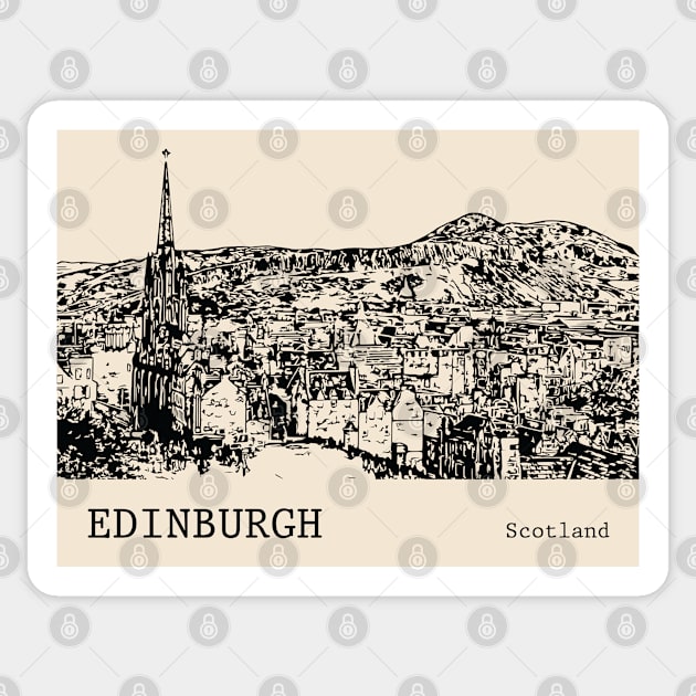 Edinburgh Scotland Sticker by Lakeric
